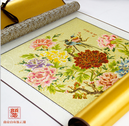中秋佳节新意礼品，南京云锦，寓意好，有文化内涵